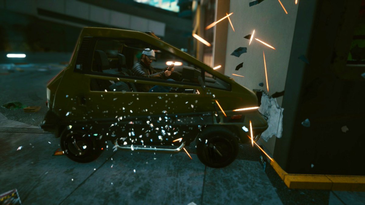 Fathergamer's tweet photo. I’m frolicking in a wintertime wonderland in #AnimalCrossingNewHorizions and causing unbelievable chaos and mayhem in #Cyberpunk2077. https://t.co/ArOA8qFZcu