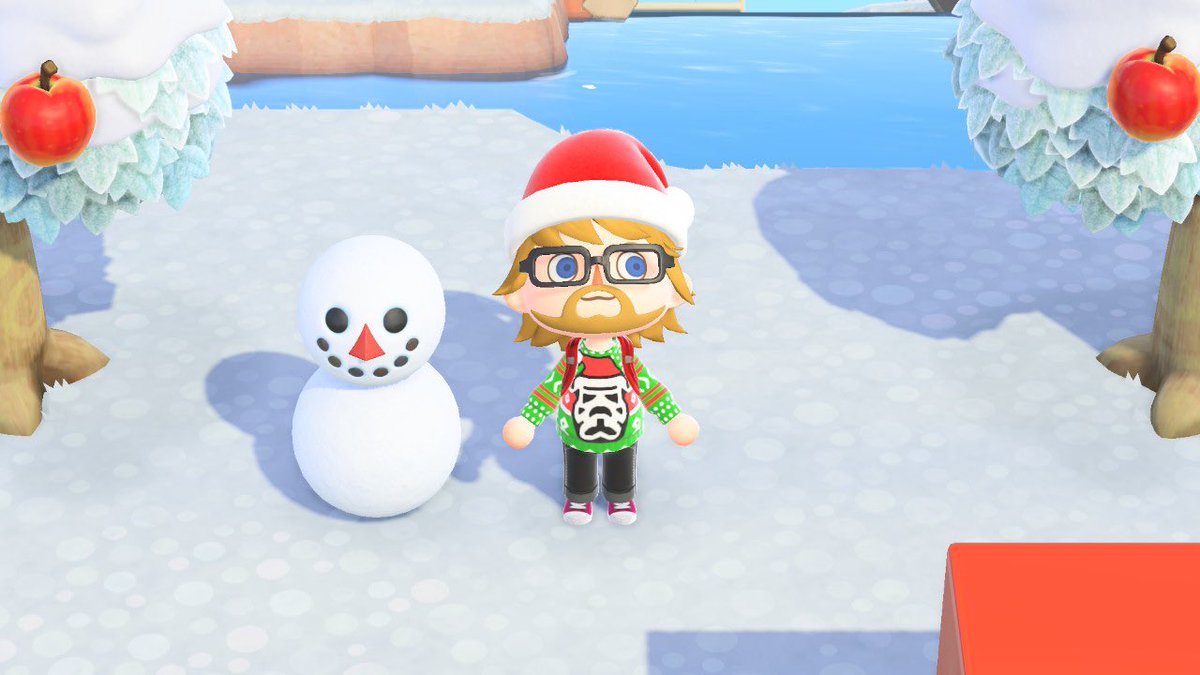 Fathergamer's tweet photo. I’m frolicking in a wintertime wonderland in #AnimalCrossingNewHorizions and causing unbelievable chaos and mayhem in #Cyberpunk2077. https://t.co/ArOA8qFZcu