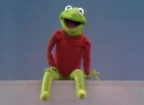 Kermit wore this red sweater from 1965 to 1968.