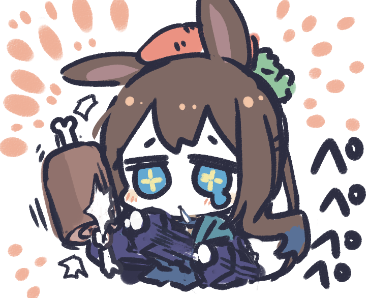 アーミヤ(アークナイツ) 「良い肉を手に入れたCうさぎ。 」|すきのイラスト