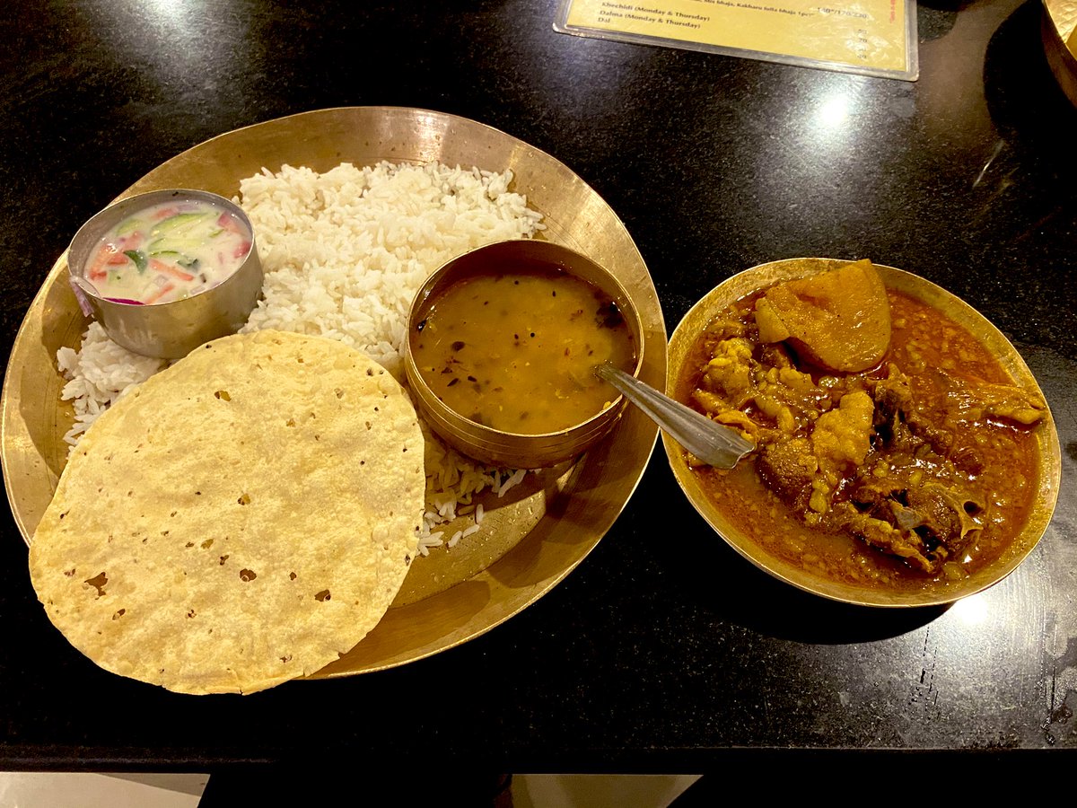 Back home after having a mutton meal from Odisha Hotel! 