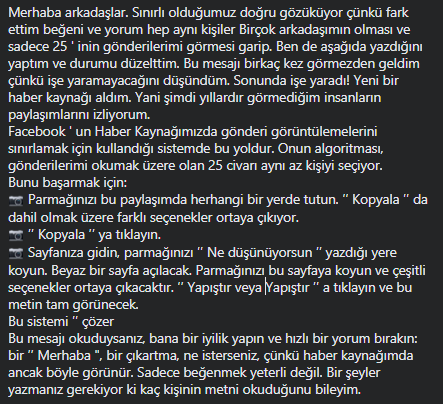 Hala böyle yazıların olmasına mı şaşırayım yoksa hala böyle paylaşımları yapanlara mı :(