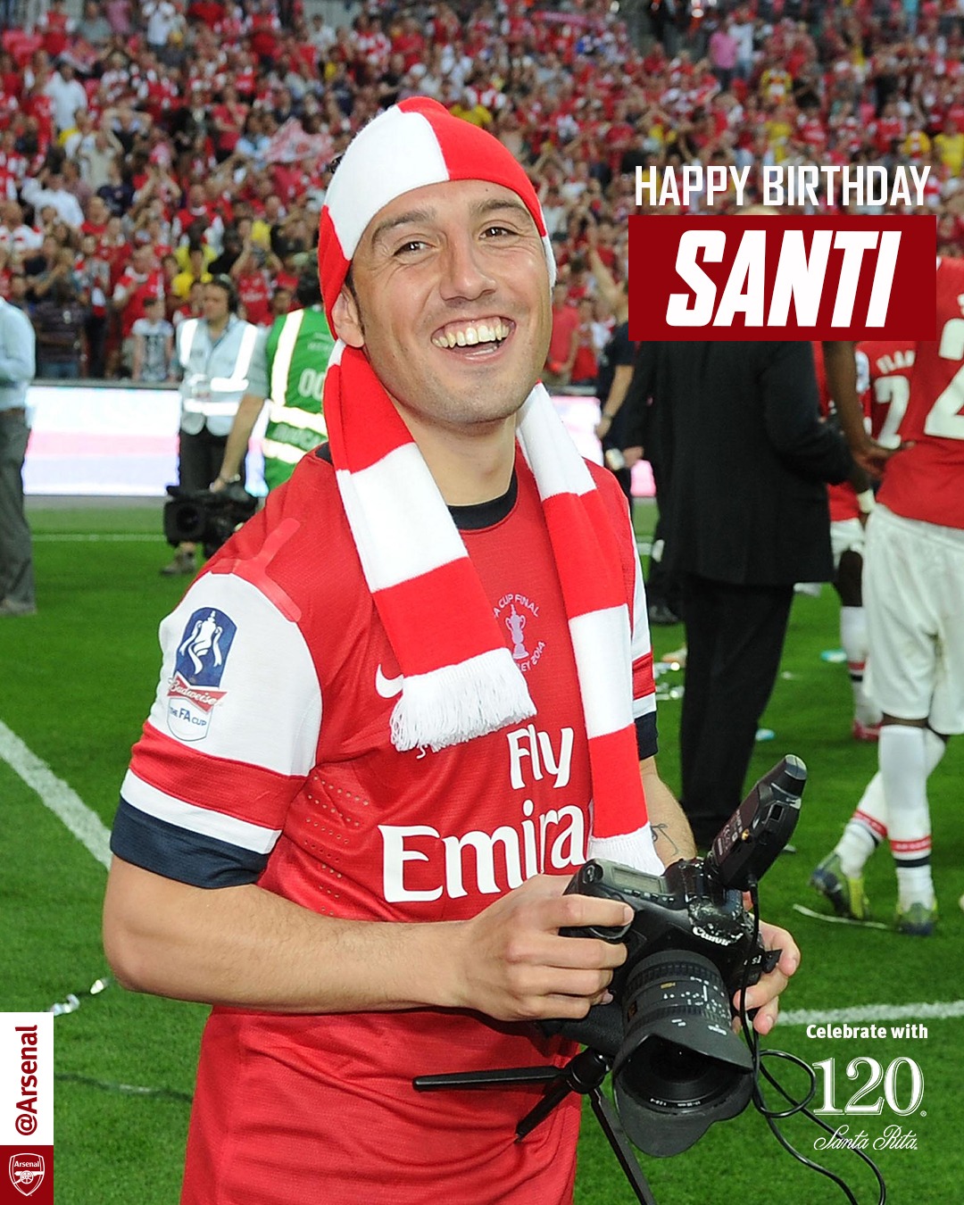 Happy birthday Santi cazorla 