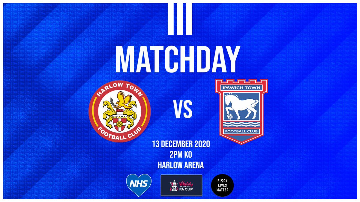 ITFCWomen's tweet photo. ⚽️ MATCHDAY ⚽️

The wait is finally over as we make our return to action 🙌🏻

Details 👇

🆚 @HarlowLadies 

🏆 @VitalityWFACup 

🏟 Harlow Arena, CM19 5BE

⌚️ 2pm

🎟 FREE ENTRY (Max 400 fans)

#ITFC https://t.co/NquMXmg2rD
