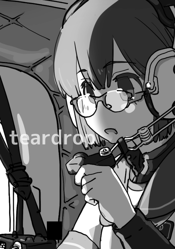 機上オペレーター磯波。艦これ本6用の描き下ろしカット。 
