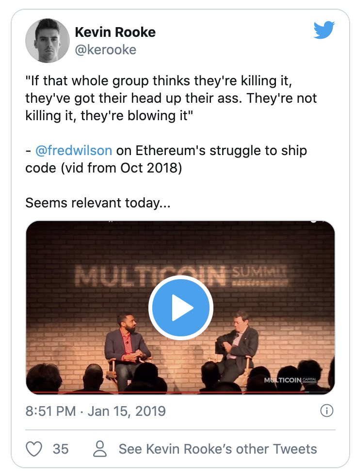 Bc of the decentralized decision making, Ethereum’s execution speed was frustrating to many. Other projects popped up and captured mindshare