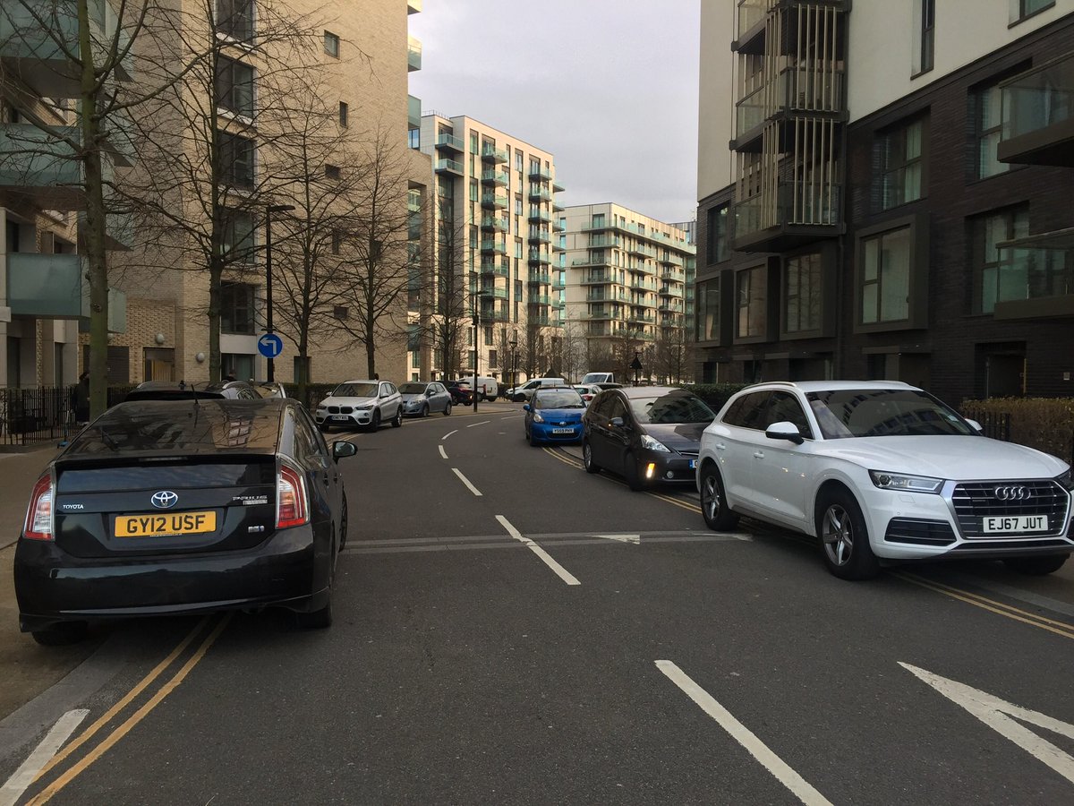 Parents of <a href="/chobhamacademy/">Harris Academy Chobham</a> , how is this acceptable??? <a href="/getliving/">Get Living</a> <a href="/EastVillageLDN/">East Village London</a> <a href="/MPSNewham/">Newham MPS | North East BCU</a> can we address this issue pls. Cars over all pavements every day for drop off and pick up - making it dangerous for pedestrians and unpleasant for all