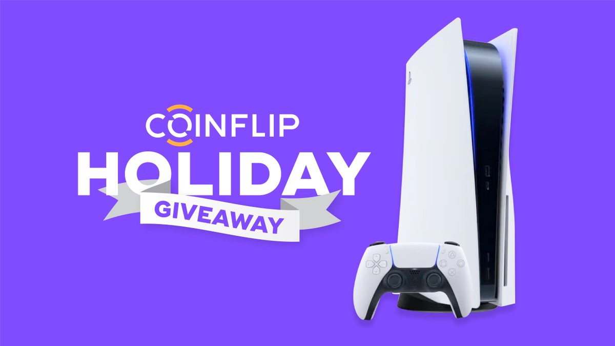 CoinFlip's tweet image. We’re kicking off Day 1 of the #12DaysofCoinFlip BIG with a #PlayStation5 Giveaway! 

🎮Hit the link below and follow the instructions to get the MAX number of entries. 

🎮Tag a friend in the comments! 

You have 24 hours, good luck! 😎

#PS5 #Giveaway
gleam.io/IZrxm/day-1-ps…