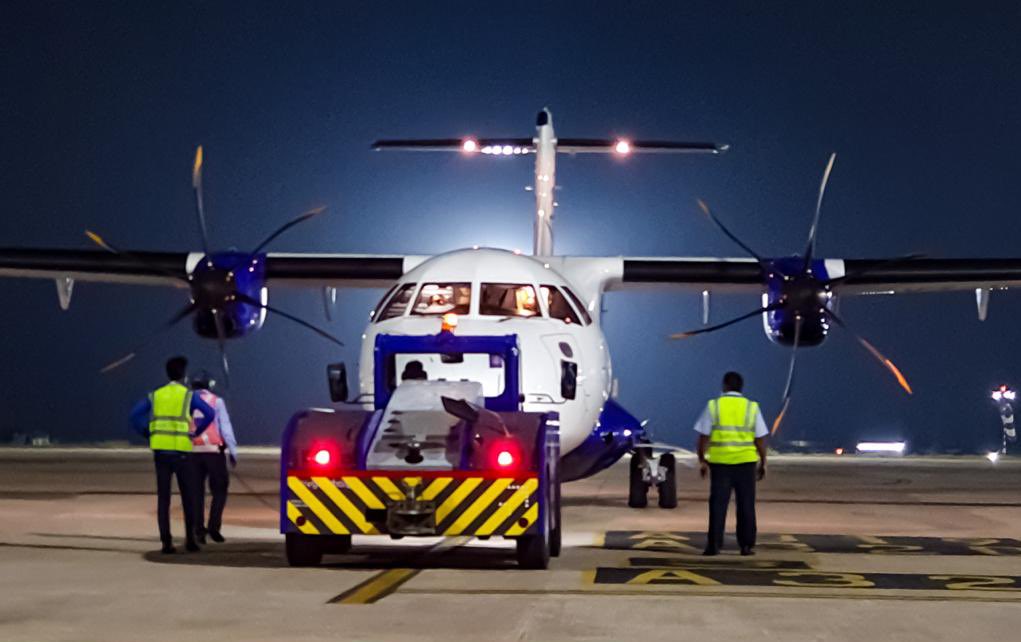 IndiGo6E's tweet photo. With wings and a halo - our angel on the ground! 😇 #LetsIndiGo #Aviation https://t.co/LSS5vx4jGj