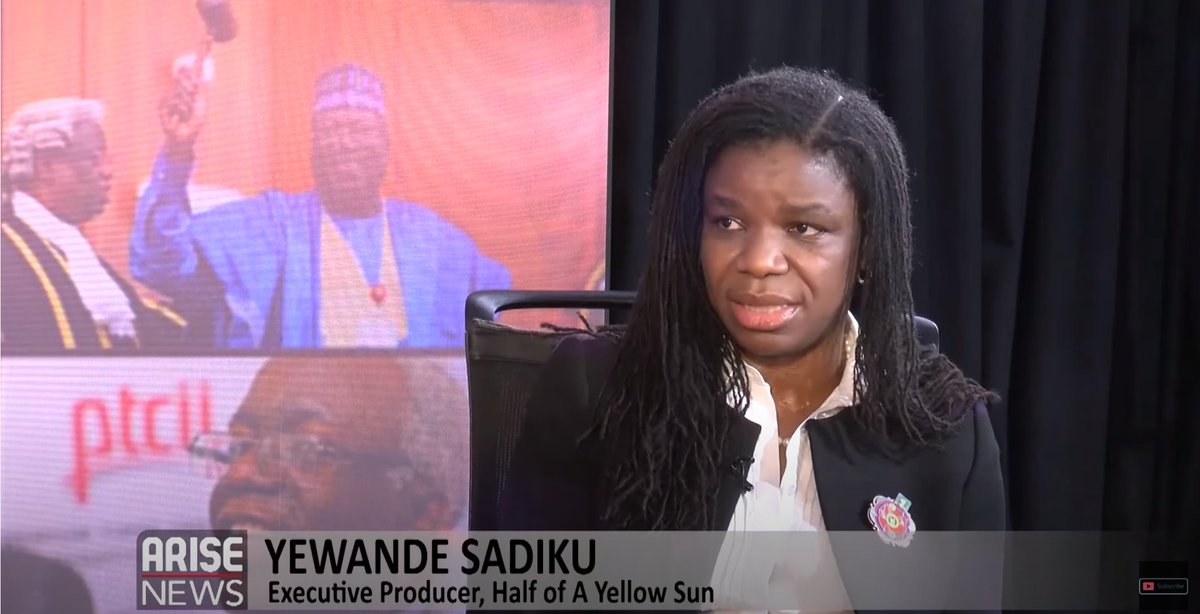 ARISEtv's tweet photo. #ARISEInterview talks to one of the most high profile investment bankers in Nigeria, Yewande Sadiku, the CEO of the Nigerian Investment Promotion Commission and Executive Producer of Half of a Yellow Sun.
Listen to her interview here: https://t.co/FApNFpnYGn https://t.co/8LddjLeDc5
