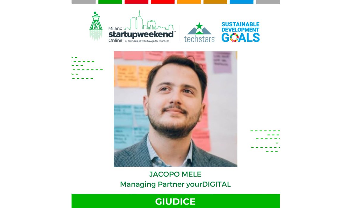 ⚡️GIUDICE #SWMILANO 2020⚡️
<a href="/guedado/">jacopo mele guedado</a> Managing Partner di yourDIGITAL, da 10 anni aiuta i leader a cogliere le opportunità della digital economy.

Segui la diretta della finale, alle 15:30 di oggi:
facebook.com/12104494823849…