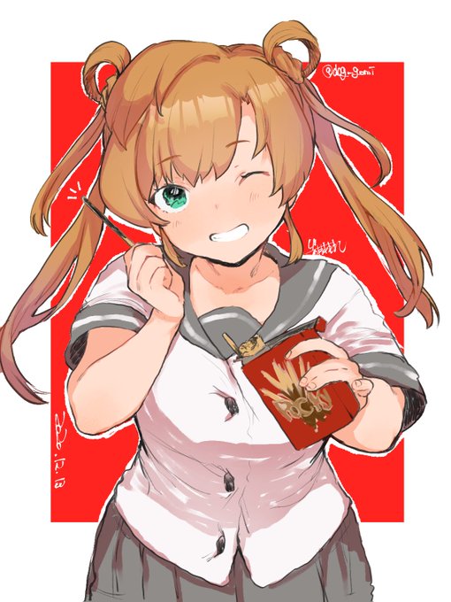 阿武隈 
#艦これ版深夜の真剣お絵描き60分一本勝負
#艦これ版真剣お絵描き60分一本勝負_20201213 