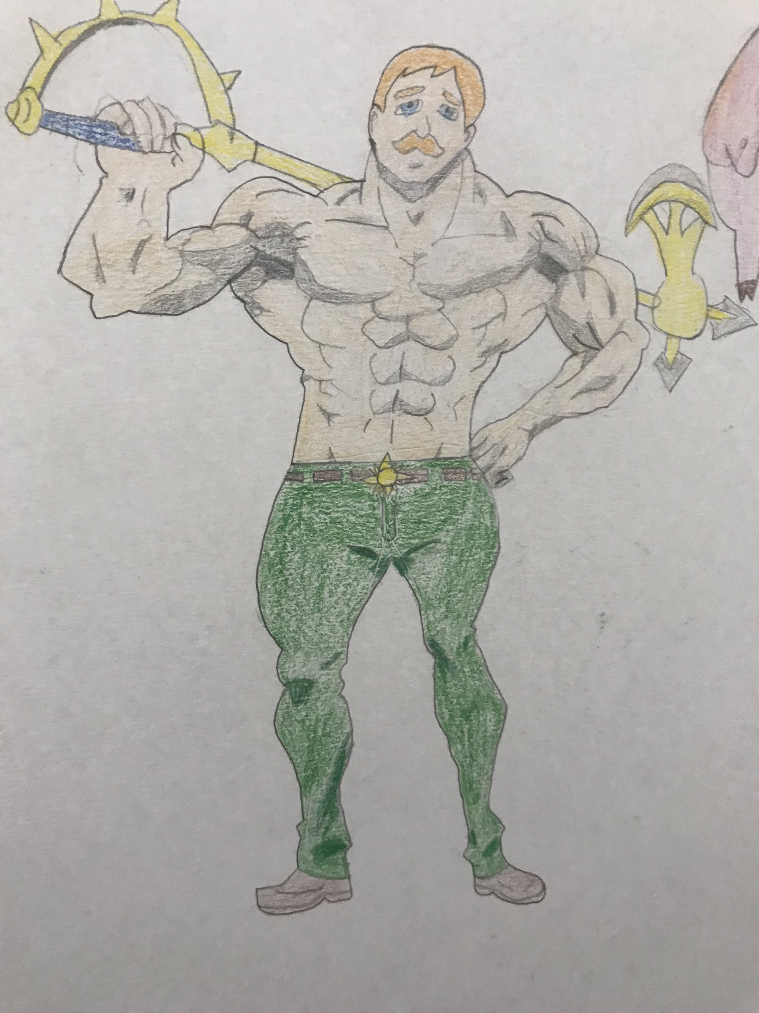 ふうで 卒業 七つの大罪のエスカノール描いてみました 神器がちっちゃいのは許してくださいホークがいました 七つの大罪 エスカノール 絵 T Co Ry6ubfoobg Twitter