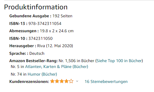 simongerman600's tweet image. Looking for a Christmas gift? I curated 100 of my favorite maps into a fun book in German. Each map is accompanied by a little text. Essentially a collection of super-sized and unclickable tweets.
Buy on Amazon: buff.ly/3a7lVRM
Buy from publisher: buff.ly/2KoIPt2