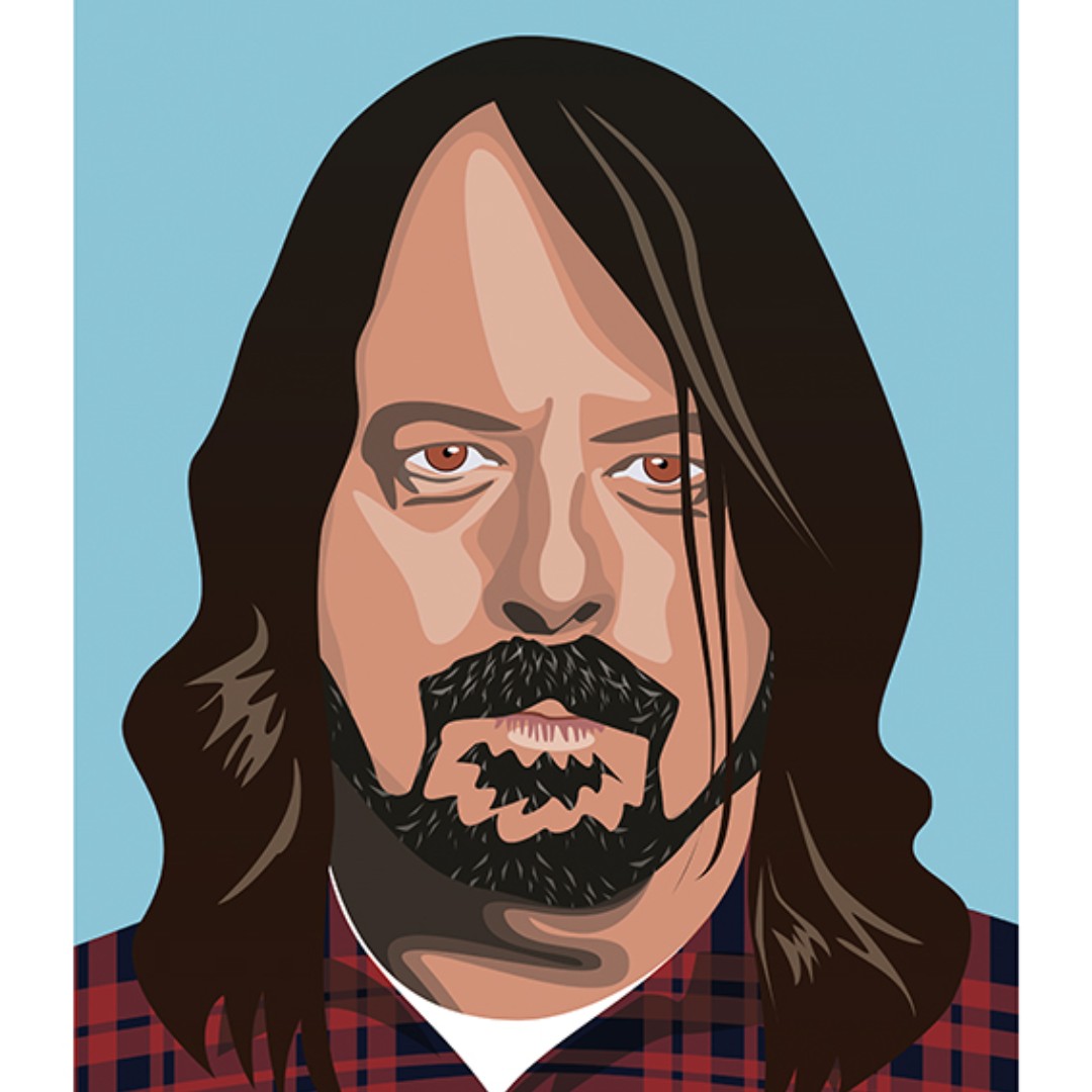 Redpompom1's tweet photo. Portrait – Dave Grohl - https://t.co/wtkRU79esM #prints #posters #postcards #greetingcards #foofighters #davegrohl #music #rock https://t.co/LjV0CBuQ9i