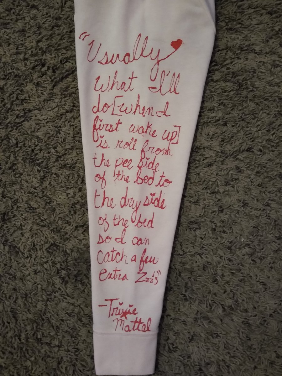 jenna_schmitt's tweet photo. @trixiemattel I was so inspired by your quote, I had to put it on a jacket.

The quote is, of course, cited in MLA format on the left arm. https://t.co/nsJsCFxSpN