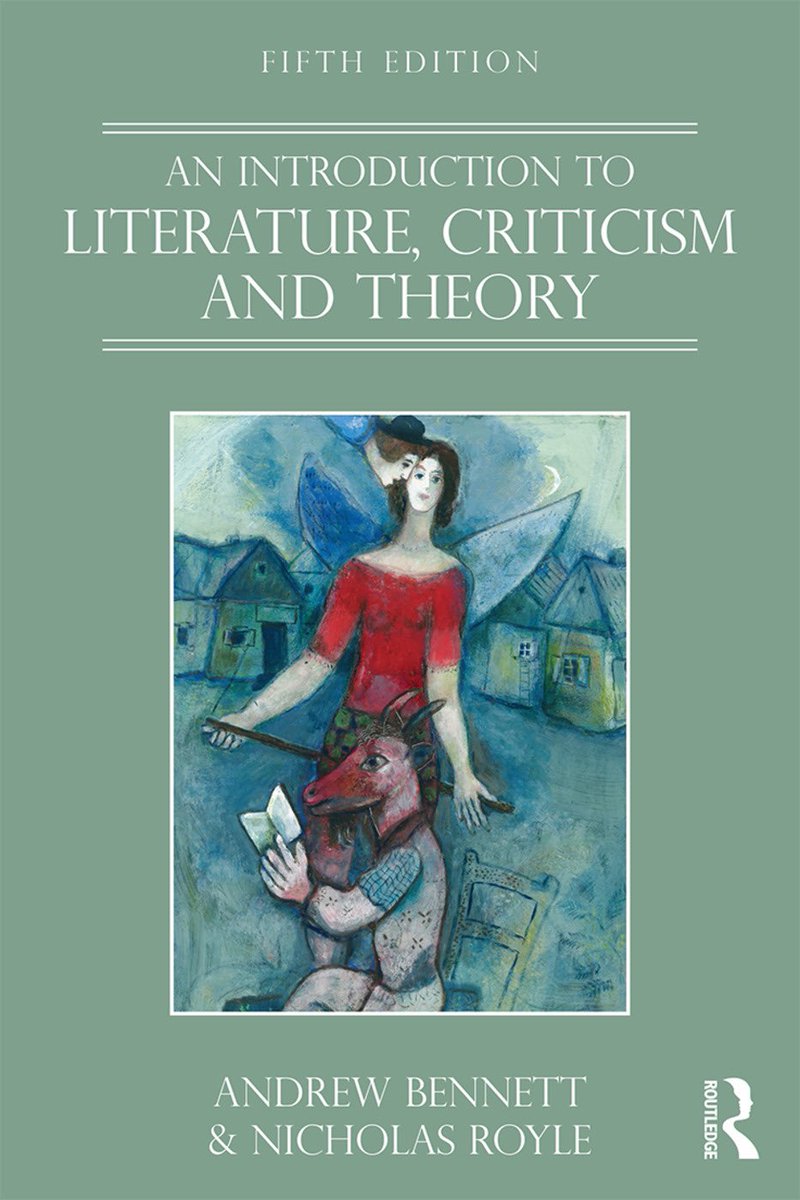 Nick Royle and Andrew Bennett’s An Introduction to Literature, Theory, Criticism. This book had a profound impact on me when I first read it age 17, transforming what I thought of as literary studies. A collection of essays exploring different topics/issues. /4