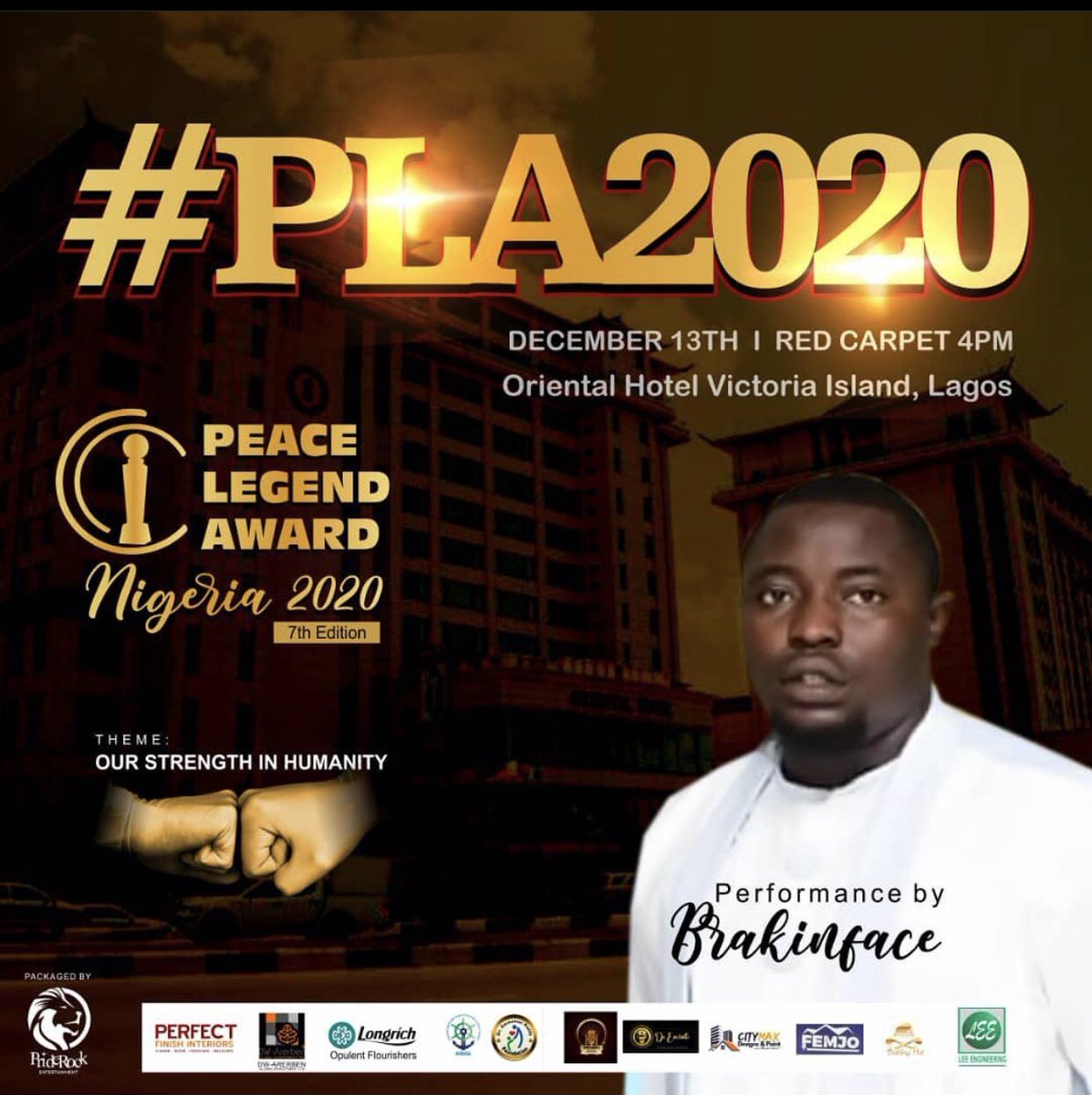 Pla_Awards's tweet photo. It’s today 💃🏾💃🏾

Peace Legend Awards @pla_awards  Nigeria’s most celebrated award; rewarding excellence in businesses, personalities, industries and firms presents to you the 7th edition 

Lagos Oriental, 4pm
Host @ushbebecomedian 

#Peacelegendawards https://t.co/U2WcX3Yxuw