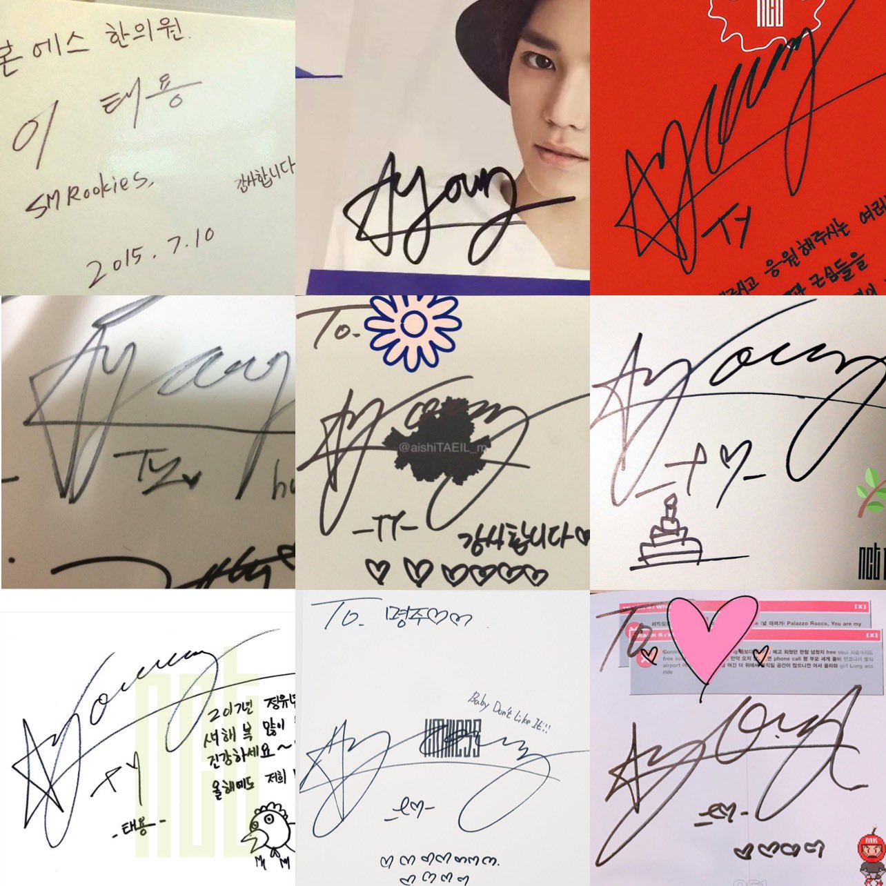 TAEYONG / TAP 直筆サイン入 オンライン販売店舗 TAEYONG / TAP 直筆サイン入