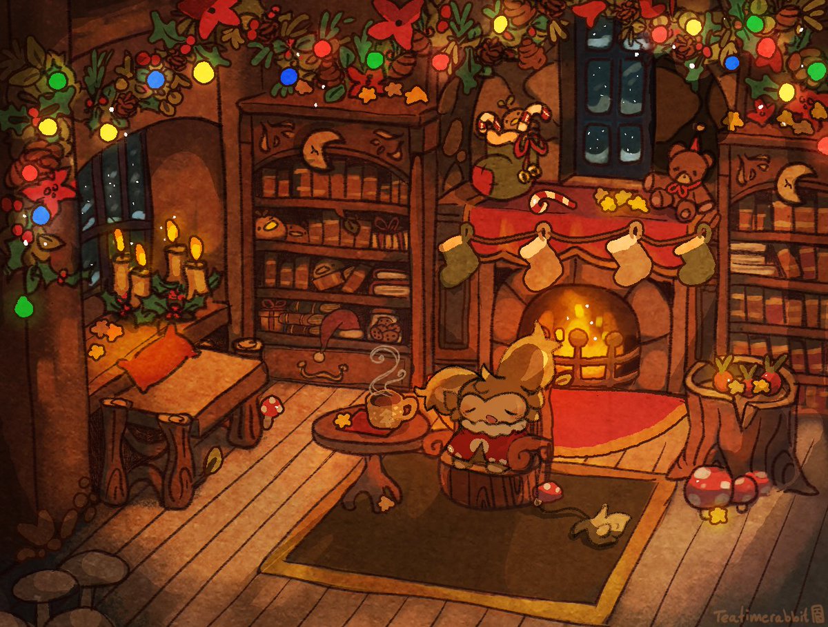 Teatimerabbit's tweet photo. ☃️🧡🎁 https://t.co/SCcf78b1ah