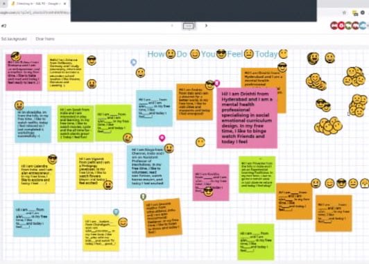 UNESCO_MGIEP's tweet image. Participants sharing how they feel at Games-Based Learning #workshop 👇🏻 @whirlwindwithin #TECH2020 #sel #sdg4 #gamebasedlearning