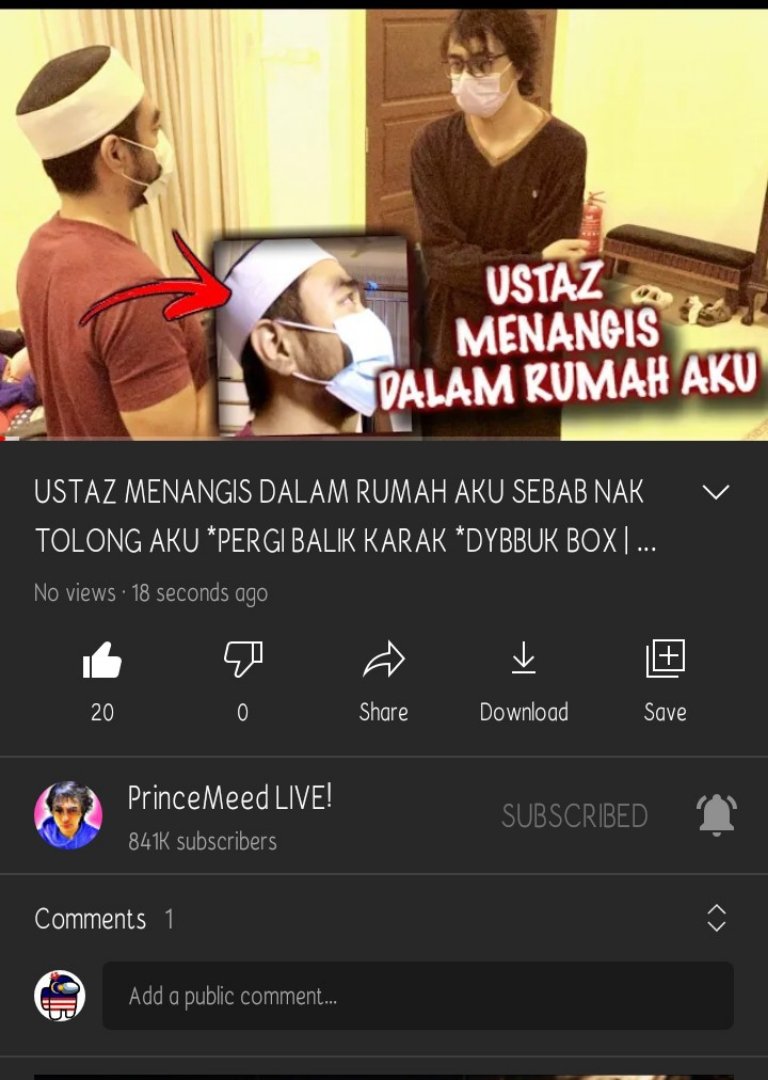 zueyii33's tweet photo. Alhamdulillah @PrinceMeedONLY update video..  Terima kasih meed 💕 https://t.co/F3BRJlCaxT