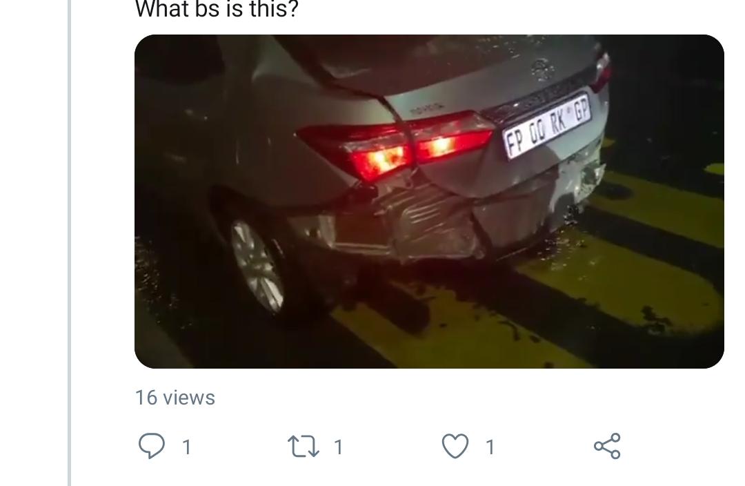 Maphakiso10's tweet photo. @Uber  This guy here was driving @ 150km/h while it was raining on the N1 transport my niece. And he had a the audacity to demand payment from her. She is now bleeding through her ears and on way to the doctor. Im so disgusted, shame on him. 
#ApologizeForAnything 
#accident https://t.co/gXueJHNUdL