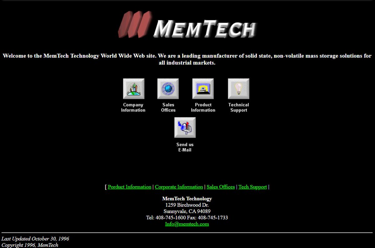 ahh, 1996, when every site looked like this