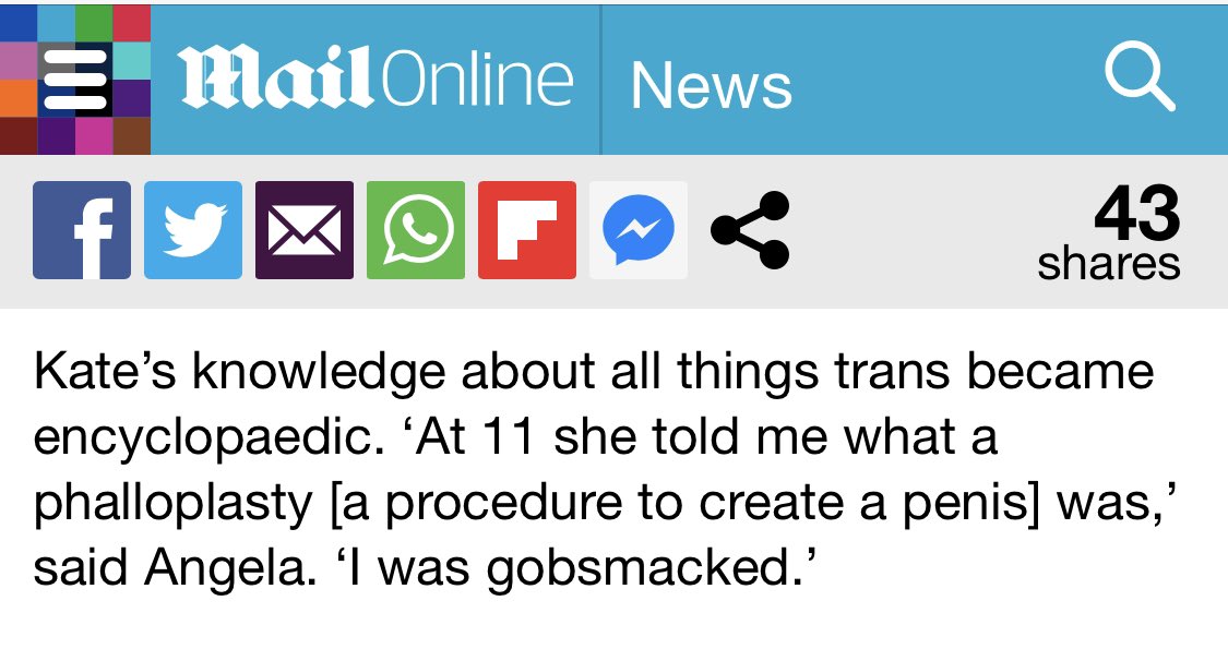 ‘Angela’ went to court to argue that under 18’s couldn’t possibly understand the implications of being trans, yet she admits that her own child AT THE AGE OF 11 was fully informed, including full knowledge of possible surgical procedures!!!