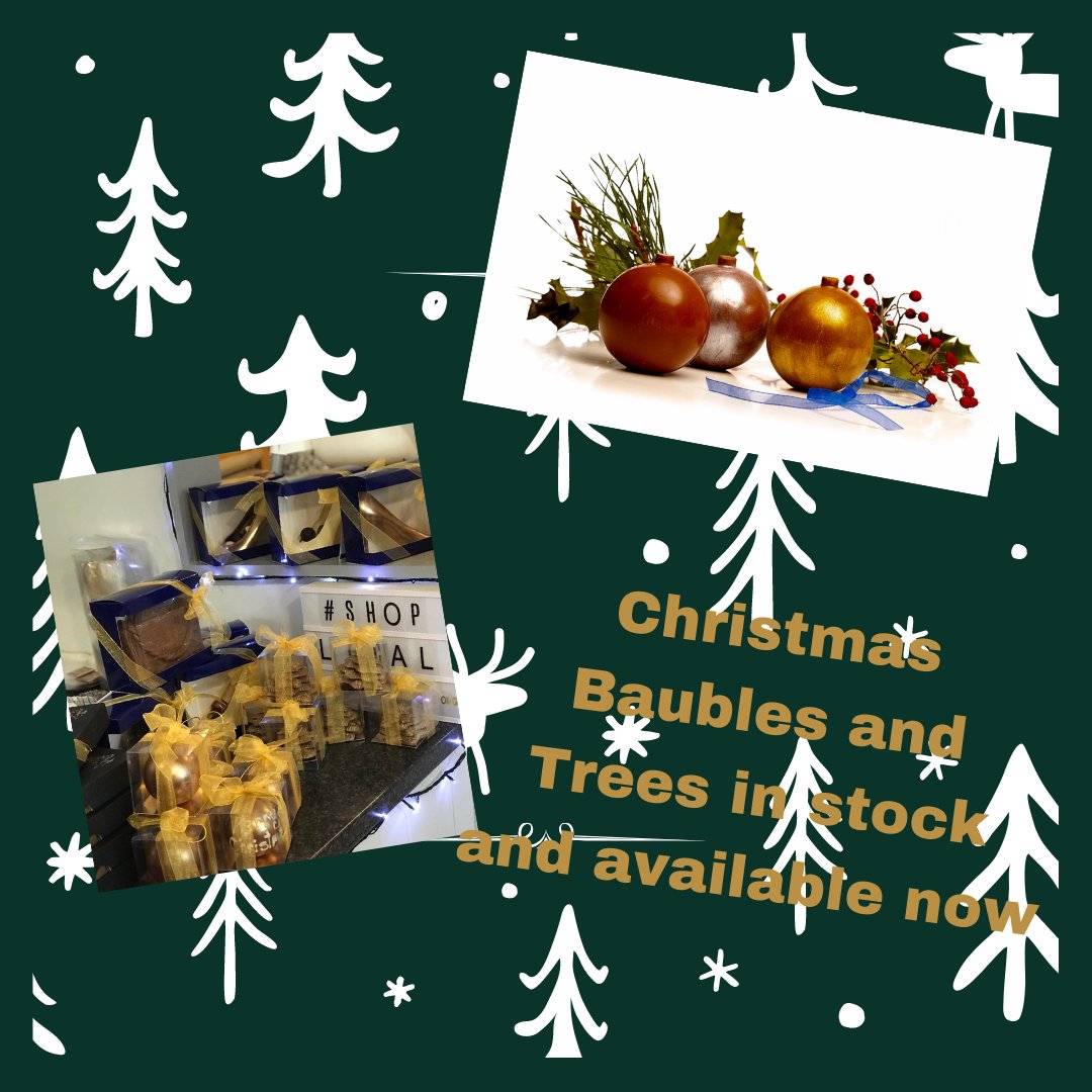 #Christmastree #Christmasbaubles #ChristmasGifts #BelgianChocolate #ShopLocal