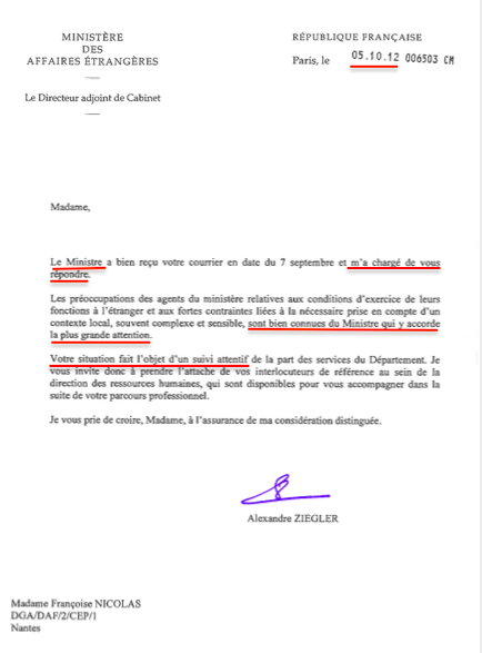 FranoiseNicolas's tweet photo. @LaurentFabius ministre des Affaires étrangères sur ma situation:
2012: "le ministre y accorde la plus grande attention"
2015: idem.
L'essentiel c'est d'y croire, non?
#FormuleMagique 🧙♂️
#LoiseauMaTuer 💰💰💰 https://t.co/fdJICm6Zvn