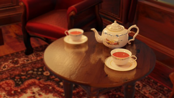 「tea set」 illustration images(Latest)
