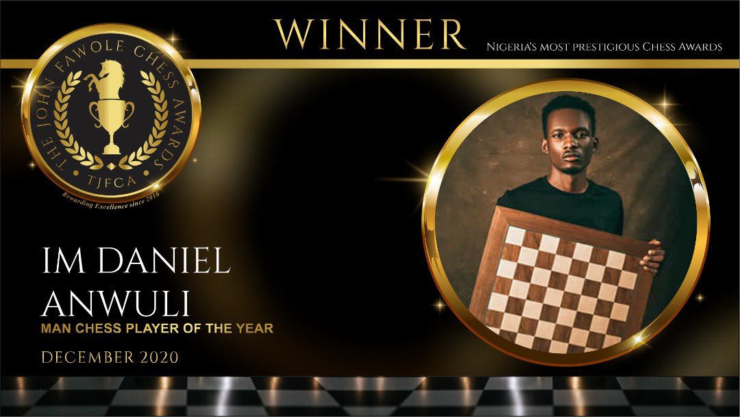 @GmDanhy for Man Chess Player of The Year   #TheJohnFawoleChessAwards  #NigeriaChessAwards  #TJFCA