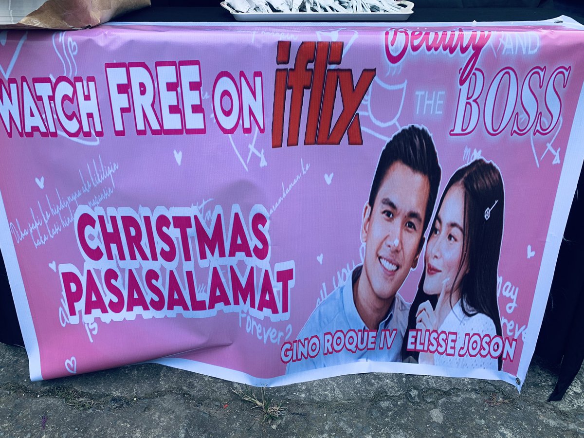 gonzaloroqueiv's tweet photo. Christmas Pasasalamat with Solid Elisse and Gino’s Army and @iflixph. Binge-watch #BeautyAndTheBossOnIFLIX! 💖 https://t.co/fAnOdEM8XH
