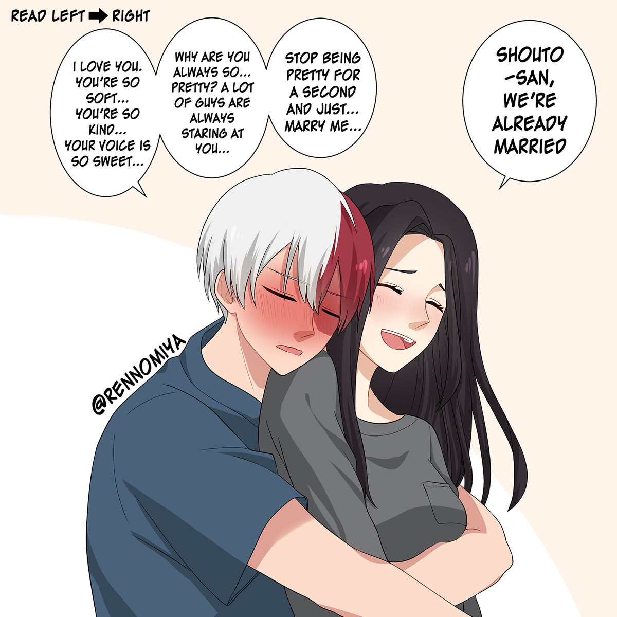 And then he fell asleep smiling after

#todomomo #轟百 