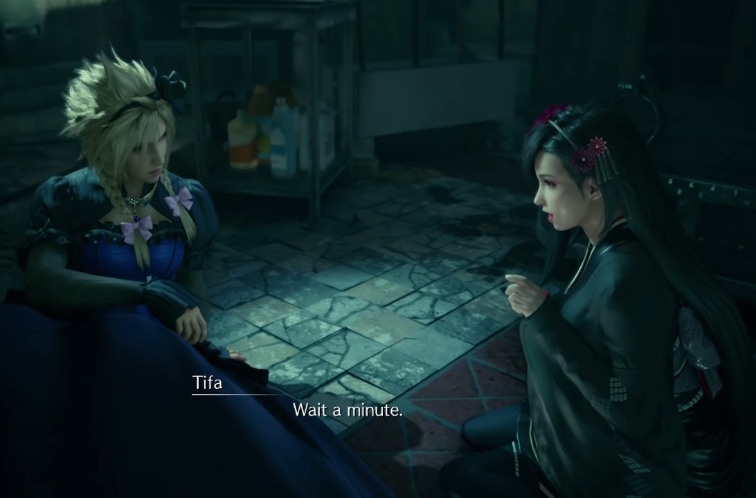 Cloud and Tifa are separated and reunited several times in part one 