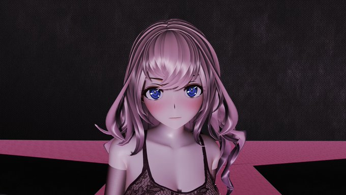 ルベシアの髪色はsdPBRで描画すると同梱シェーダーを使ったときの印象とかなり違ったので、色の印象が合うように調整した
もうちょっと明るくすべきか

無シェーダー用テクスチャは明るい所の色(ベージュ)で塗ってあるけど、見たときの色の印象は影部分(ピンク)の影響がかなり大きいことがわかる 