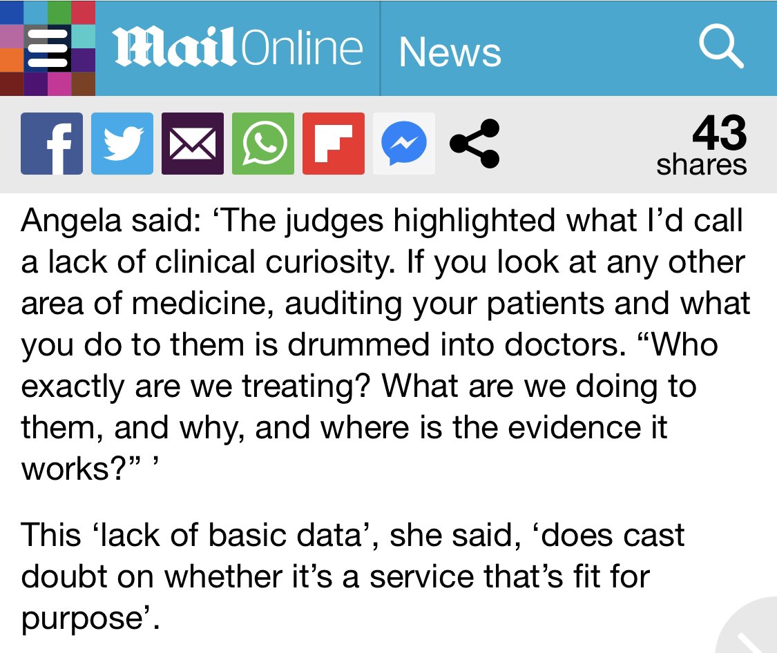 This comment also ignores the practical fact that the Tavi have been dealing both with a massive rise in referrals AND an uptick in dealing with trans-hostile lobbying - both which impact the opportunity for research.