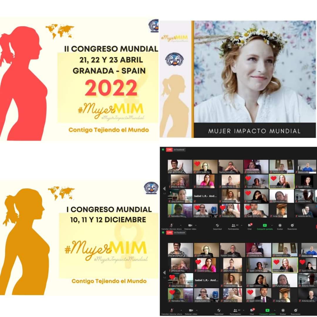 Ya con la vista puesta en II Congreso Mundial Mujer MIM  donde ya será de manera presencial en la maravillosa ciudad de GRANADA!!!!

Si no te quieres perder detalle estate atenta en el perfil de la ODM España.

#contigotejiendoelcambio
#congresomujerMIM
#sindejarnadieatras