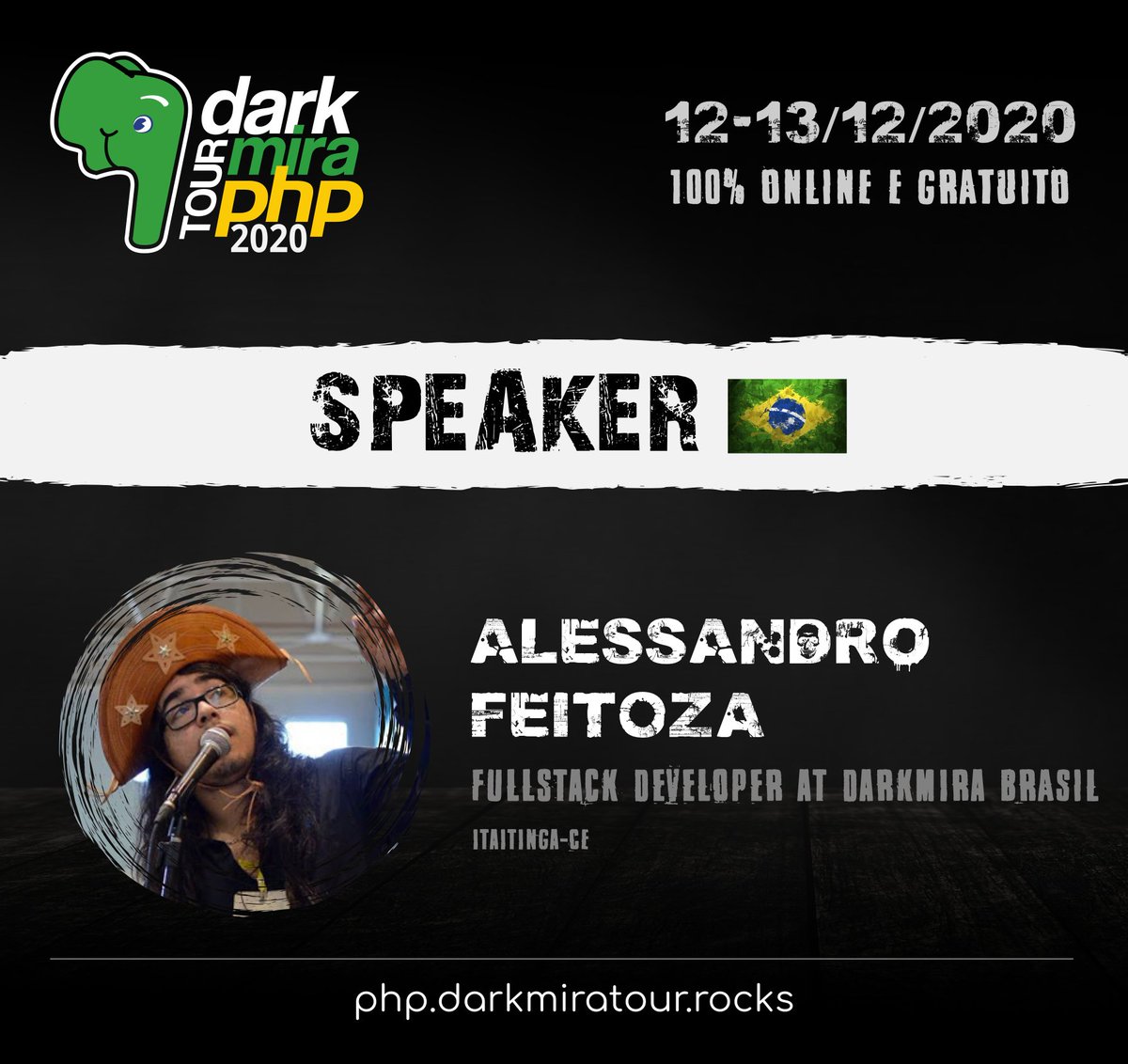 DarkmiraTour's tweet image. Daqui 5 minutos, pode assistir as palestras do @FeitozaAle "Clean Code não é tudo, mas é 100%" no #trackBR ou do
@enunomaduro
"Exploring PEST: An elegant PHP Testing Framework" no #trackEN
Acesso bit.ly/dmt2020-map
#DarkmiraTour #cleanCode #testing @pestphp