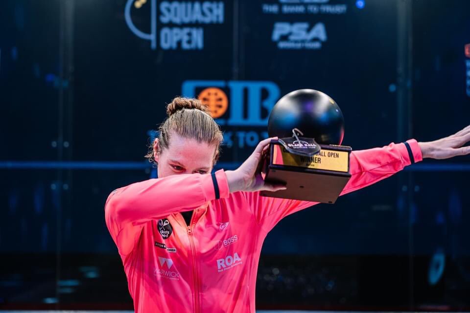 A massive congratulations to <a href="/SJPerry15/">Sarah-Jane Perry</a> for an incredible performance and win at the 2020 CIB Black Ball Squash Open 😃😃🎊🎉🎊🎉
