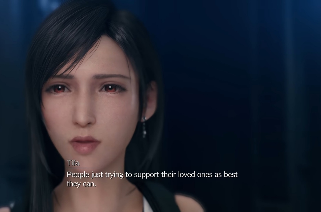 Tifa's uncertainty is one of her more interesting character flaws 