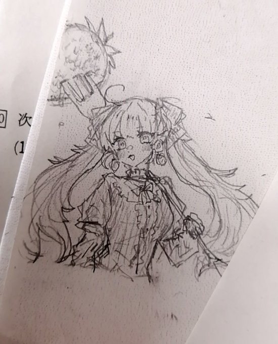 @0901meiry 分かります…!ピンクツインテは正義((((
実はこの子は授業中の落書きから産まれたんです笑 