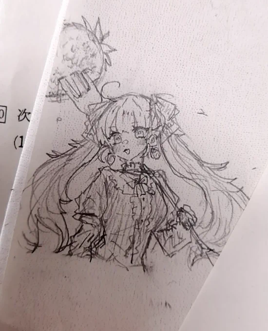 @0901meiry 分かります…!ピンクツインテは正義((((
実はこの子は授業中の落書きから産まれたんです笑 