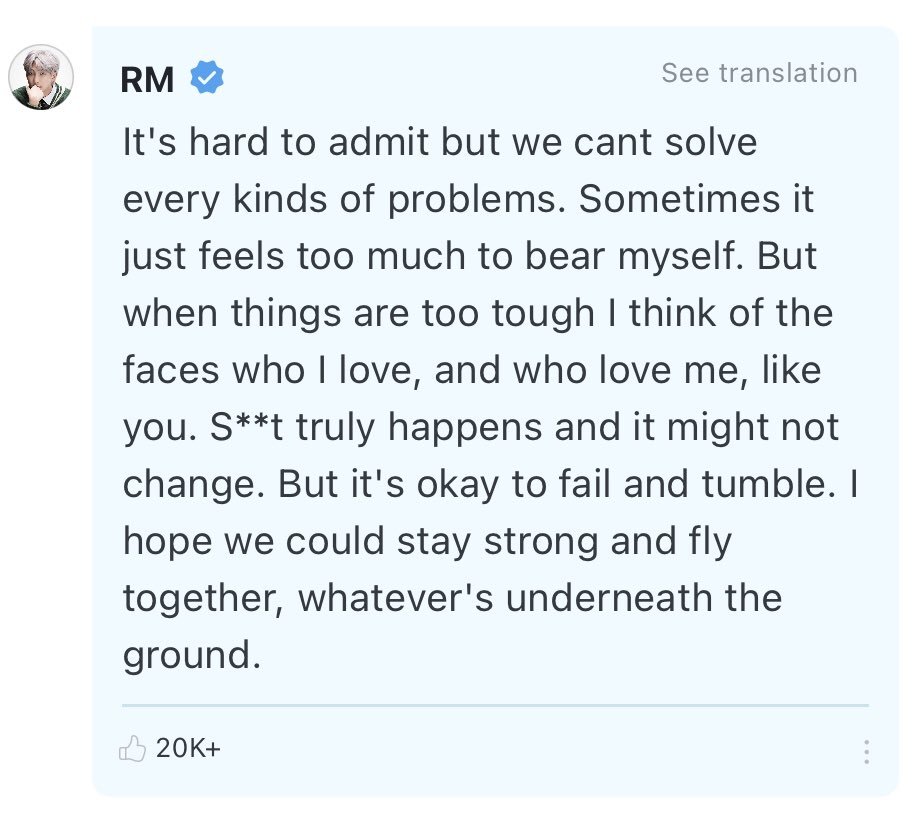 Another name for comfort is BTS - a thread