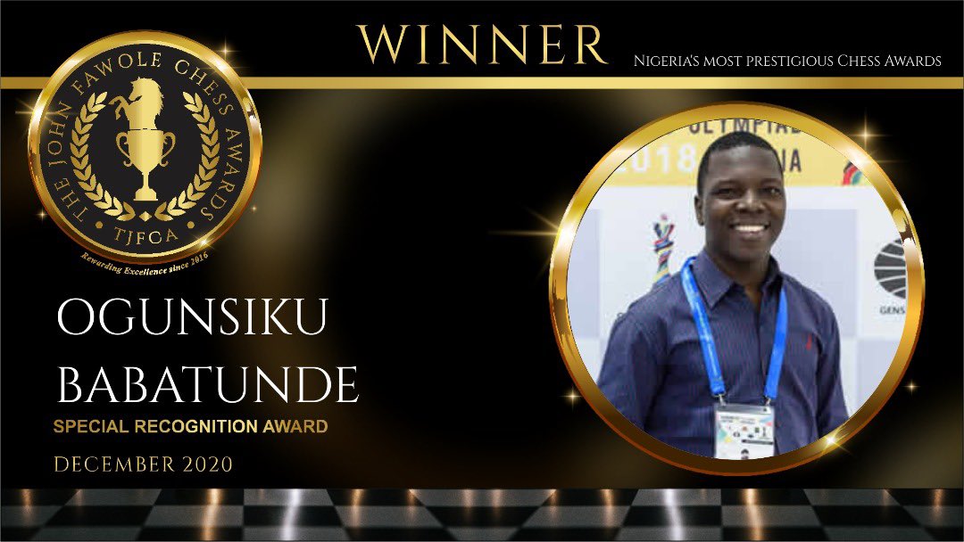  @thims1985 for Special Recognition Award  #TheJohnFawoleChessAwards  #NigeriaChessAwards  #TJFCA