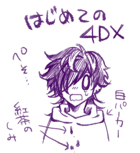 初めて4DXの映画を見てきました 
