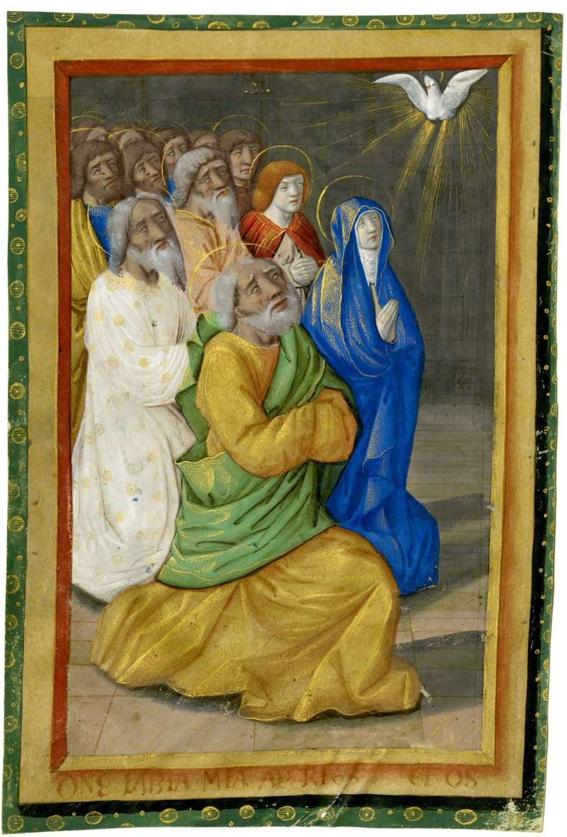 ChristiesInc's tweet photo. #WhatIsAClassic Specialist in Books, Eugenio Donadoni explains: 'An atmospheric Pentecost illuminated by two of the dominant figures in 16th-century Parisian illumination: Jean Pichore and the Master of Martainville 183.' #ClassicWeekLondon https://t.co/fYk8S5ANf1 https://t.co/swz8KkdWiQ
