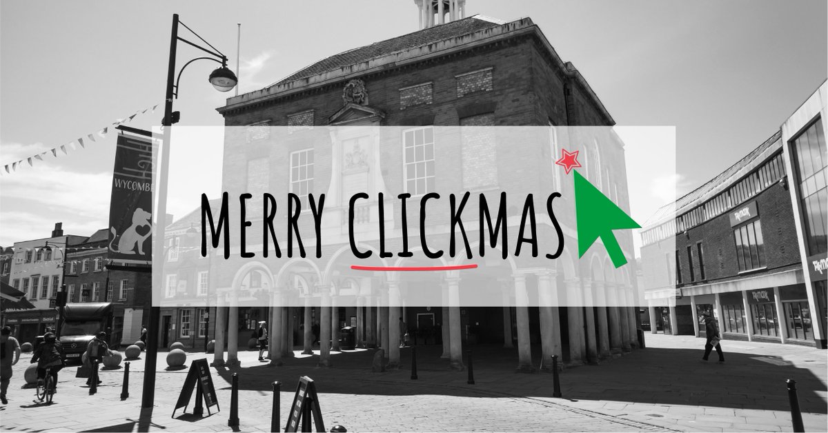 BucksCouncil's tweet photo. From #Winslow to #Wycombe (and everywhere in between) enjoy Christmas shopping from the comfort of your home. Take a look at the local offering of businesses with Click + Collect or delivery services and have yourself a very #MerryClickmas! ๐๐ https://t.co/g10zXfeapp https://t.co/wSdjtujHEg