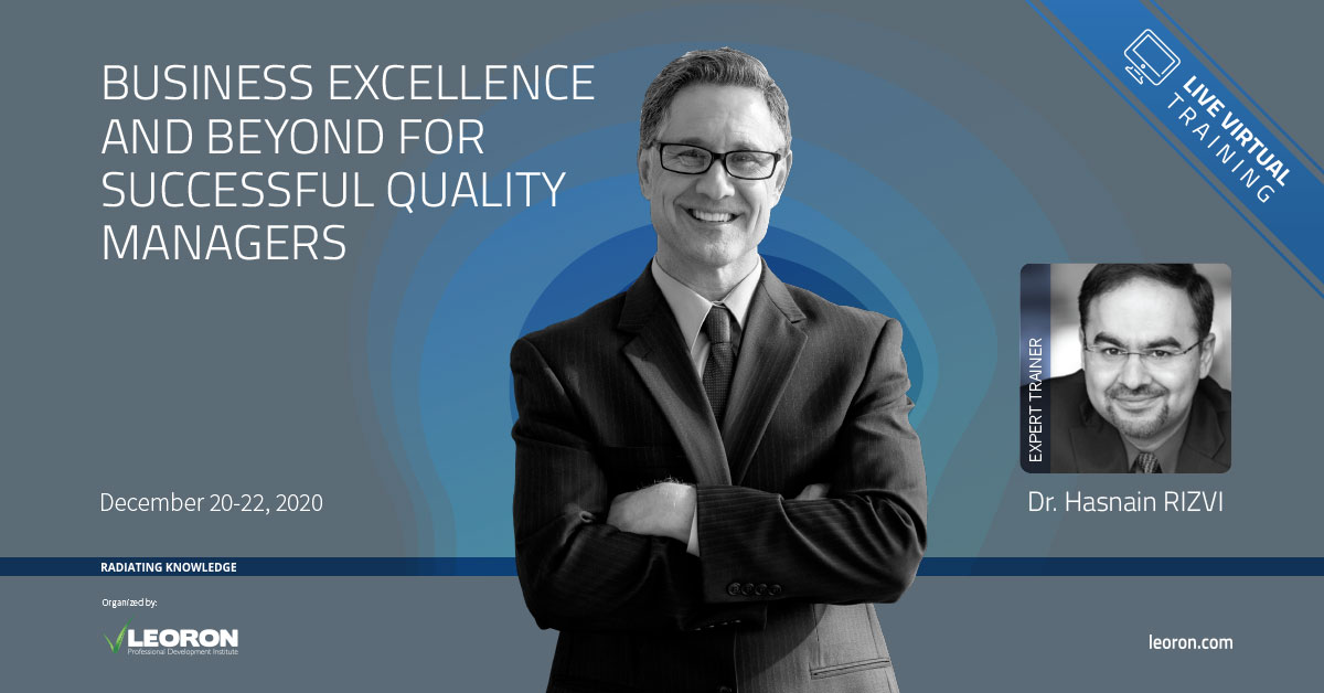 LeoronInstitute's tweet photo. QM QUALITY, BUSINESS EXCELLENCE AND BEYOND, FOR SUCCESSFUL QUALITY MANAGERS [LIVE Virtual Training] 

Register NOW! https://t.co/yTQcIEk2kj

#quality #qualitymanagement #insideleoron #training2020
@RizvisPM https://t.co/hIIMGF7aSv